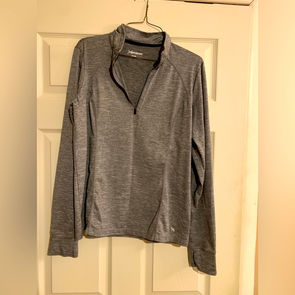 Soft grey 1/4 zip jacket/shirt
